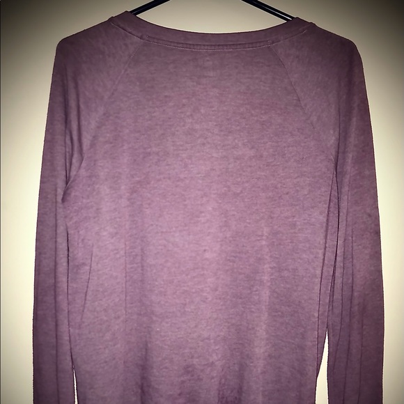 Perfect purple soft NEW lightweight womens sweatshirt with front string detail - Picture 5 of 8